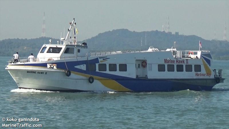 marine hawk ii (Passenger Ship) - IMO 9851799, MMSI 525100891, Call Sign YB 3787 under the flag of Indonesia