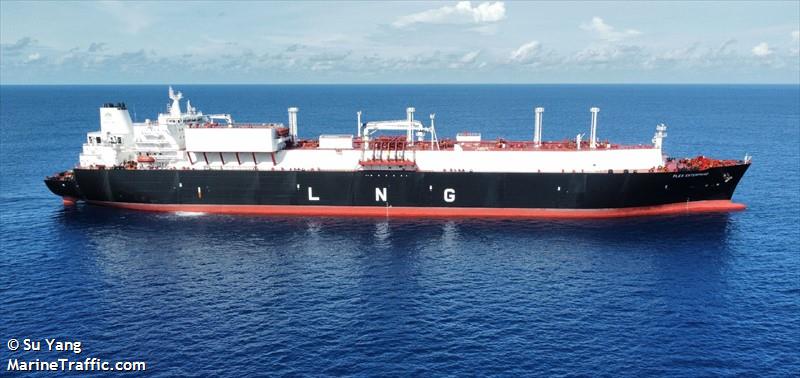 flex enterprise (LNG Tanker) - IMO 9762273, MMSI 538010101, Call Sign V7A5601 under the flag of Marshall Islands