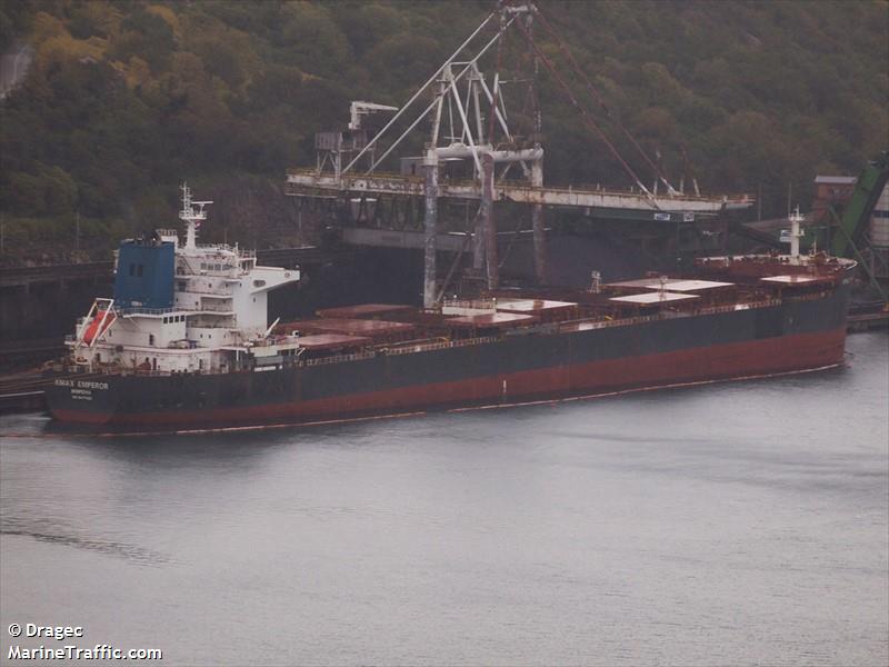 kmax emperor (Bulk Carrier) - IMO 9477426, MMSI 636022143, Call Sign 5LHJ4 under the flag of Liberia