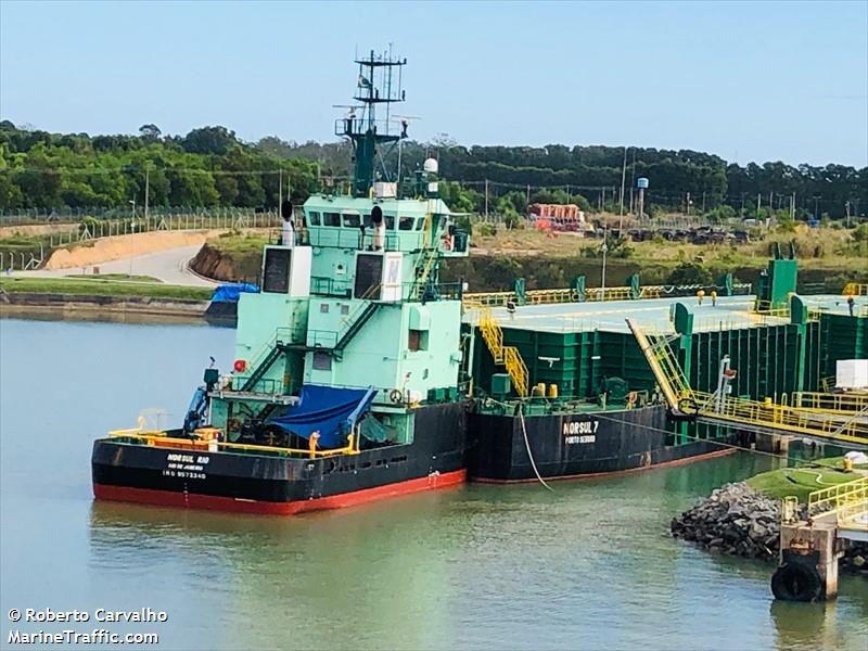 norsul rio (Pusher Tug) - IMO 9572240, MMSI 710005440, Call Sign PP8945 under the flag of Brazil