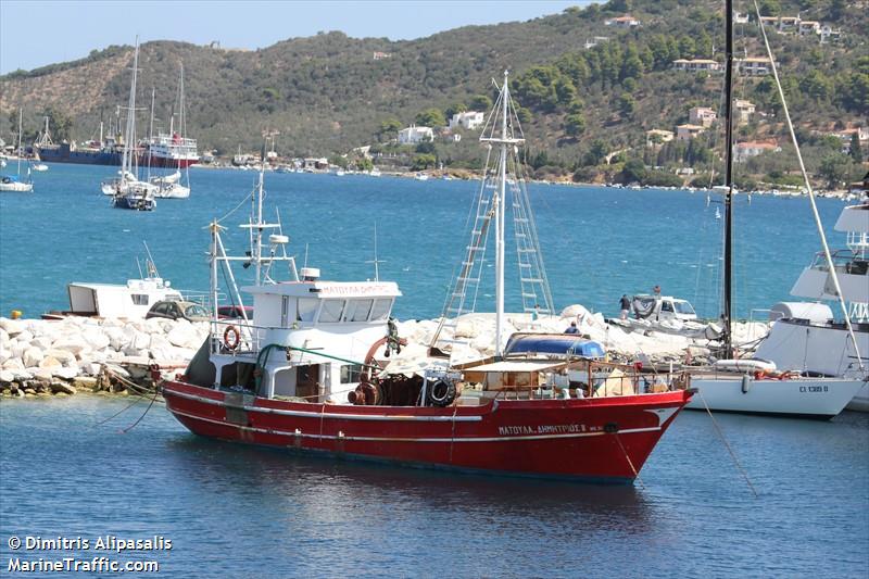 matoula dimitrios ii (Fishing vessel) - IMO 8568632, MMSI 241119000, Call Sign SV7048 under the flag of Greece