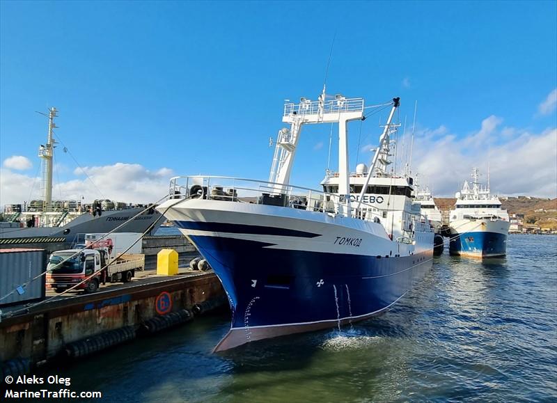 tomkod (Fishing Vessel) - IMO 9055307, MMSI 273843700, Call Sign UADW under the flag of Russia