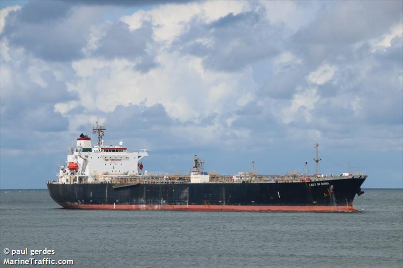 lady of doria (Chemical/Oil Products Tanker) - IMO 9310812, MMSI 405000376, Call Sign S2CE9 under the flag of Bangladesh