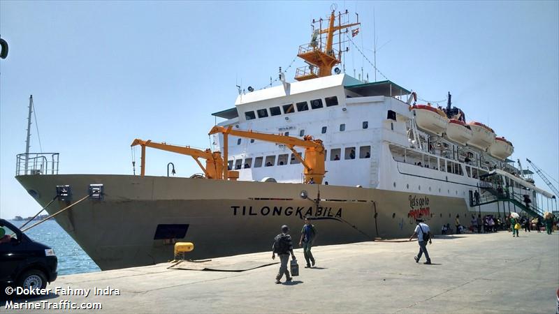 km.tilong kabila (Passenger Ship) - IMO 9102760, MMSI 525005016, Call Sign YFCD under the flag of Indonesia