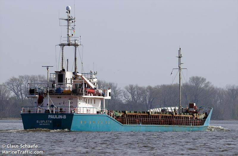 paulin-b (General Cargo Ship) - IMO 9103972, MMSI 211724290, Call Sign DGCZ2 under the flag of Germany