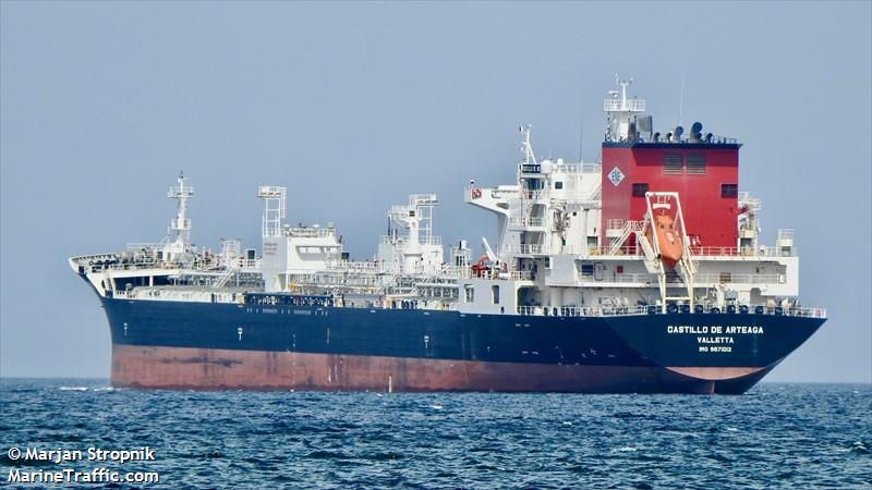 castillo de arteaga (Chemical/Oil Products Tanker) - IMO 9871012, MMSI 215045000, Call Sign 9HA4935 under the flag of Malta