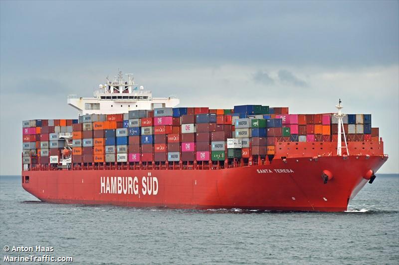 santa teresa (Container Ship) - IMO 9430375, MMSI 219088000, Call Sign OXAW2 under the flag of Denmark