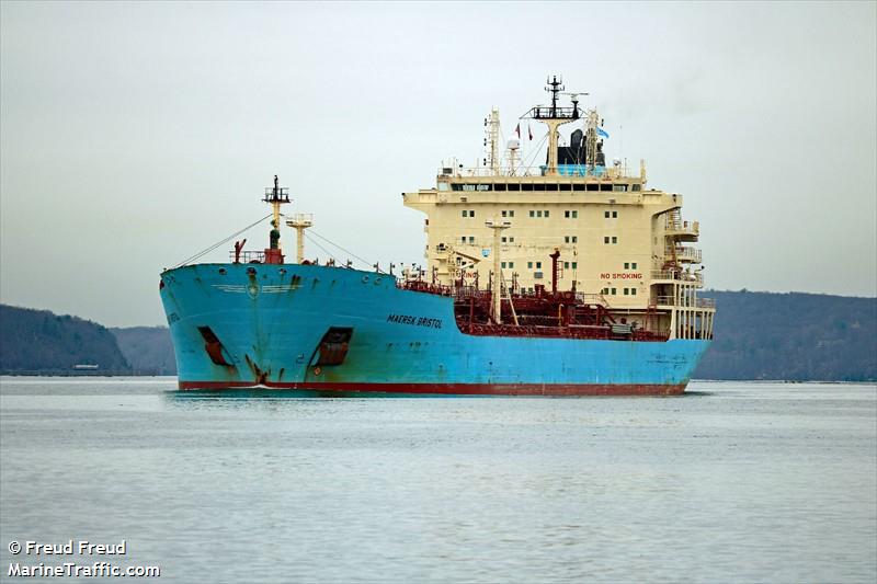maersk bristol (Chemical/Oil Products Tanker) - IMO 9299434, MMSI 219124000, Call Sign OXPT2 under the flag of Denmark