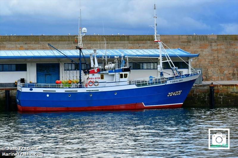 fv tobalina (Fishing Vessel) - IMO 8819421, MMSI 224012690, Call Sign EA-8838 under the flag of Spain