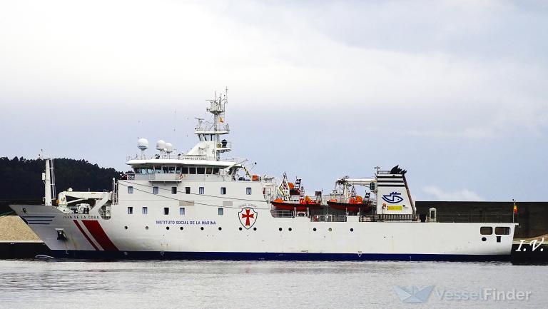 juan de la cosa (Hospital Vessel) - IMO 9328156, MMSI 224612000, Call Sign ECJE under the flag of Spain