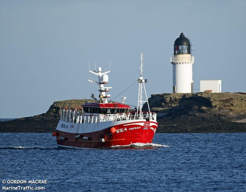 osprey wk4 (Fishing vessel) - IMO , MMSI 232026992, Call Sign MHBN8 under the flag of United Kingdom (UK)