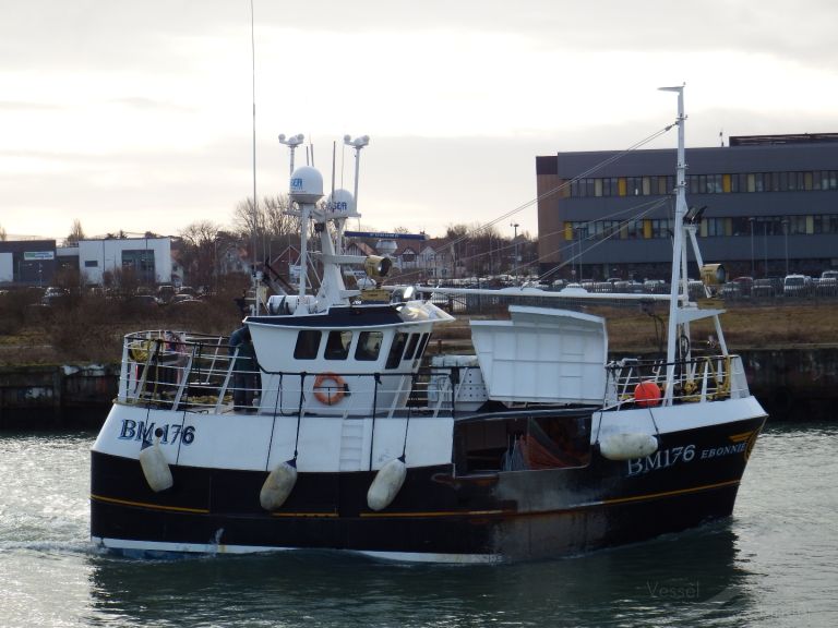 mfv ebonnie (Fishing vessel) - IMO , MMSI 235032615, Call Sign MLFV8 under the flag of United Kingdom (UK)