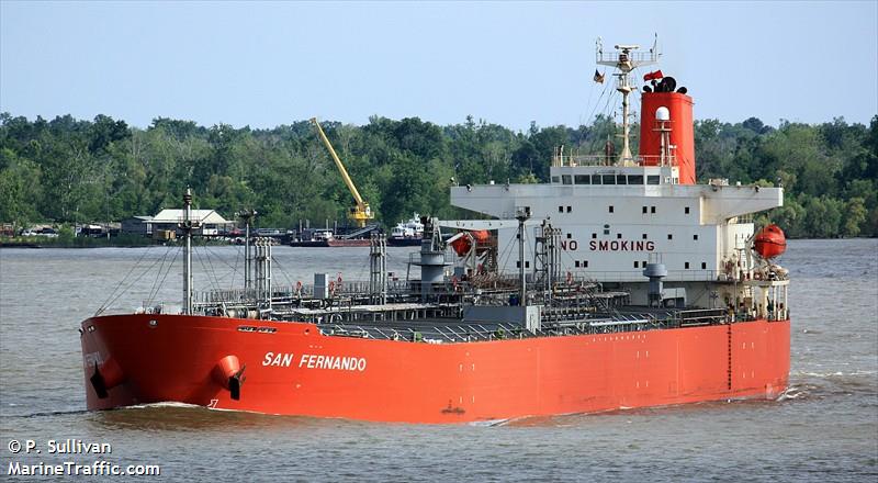 san fernando (Chemical/Oil Products Tanker) - IMO 9322384, MMSI 235076731, Call Sign 2CYD8 under the flag of United Kingdom (UK)