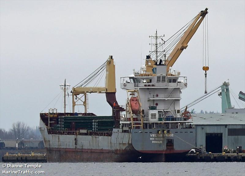 vectis pride (General Cargo Ship) - IMO 9626132, MMSI 235094625, Call Sign 2FVR8 under the flag of United Kingdom (UK)