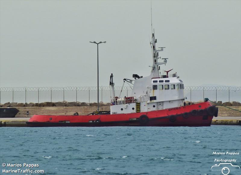 artemis vi (Tug) - IMO 7918000, MMSI 237036400, Call Sign SX 3828 under the flag of Greece