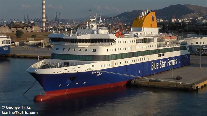 blue star patmos (Passenger/Ro-Ro Cargo Ship) - IMO 9565041, MMSI 241159000, Call Sign SVBF8 under the flag of Greece