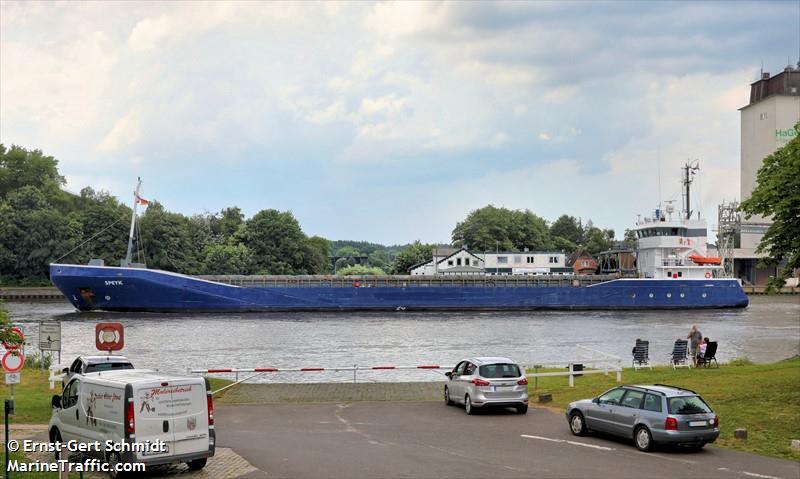 speyk (General Cargo Ship) - IMO 9374698, MMSI 244110938, Call Sign PDFG under the flag of Netherlands