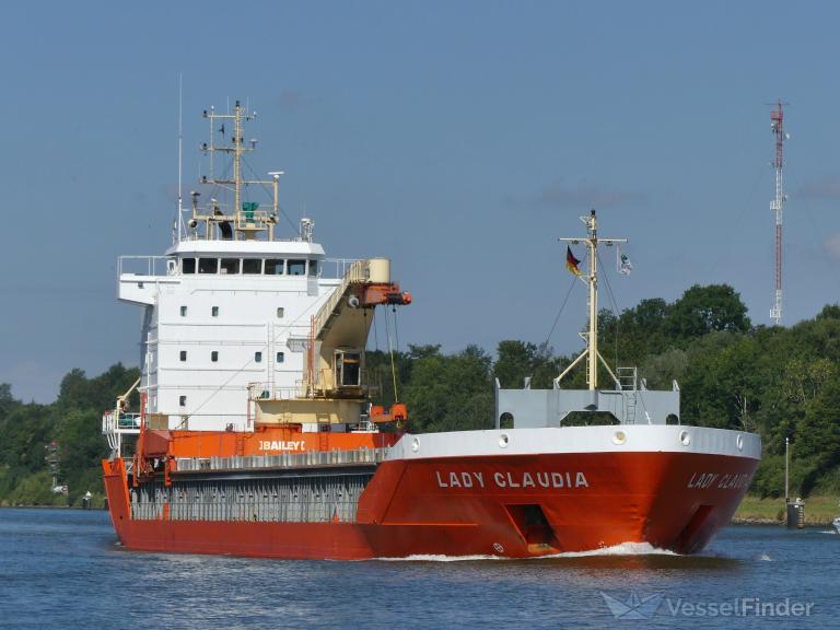 lady claudia (General Cargo Ship) - IMO 9201798, MMSI 245772000, Call Sign PCHE under the flag of Netherlands