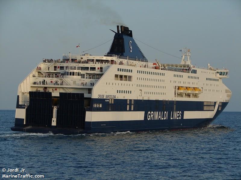 cruise barcelona (Passenger/Ro-Ro Cargo Ship) - IMO 9351488, MMSI 247243600, Call Sign IBWP under the flag of Italy