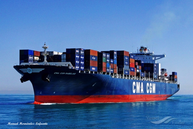 cma cgm rabelais (Container Ship) - IMO 9406635, MMSI 248430000, Call Sign 9LA2361 under the flag of Malta