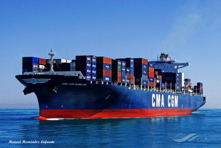 cma cgm rabelais (Container Ship) - IMO 9406635, MMSI 248430000, Call Sign 9LA2361 under the flag of Malta