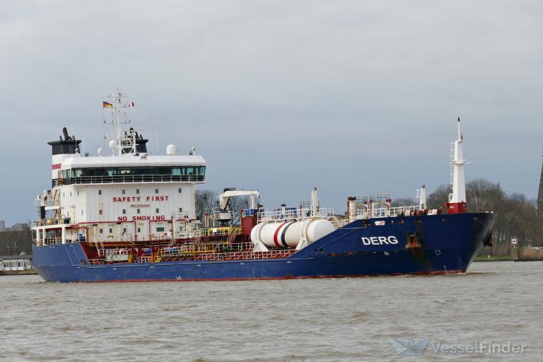 derg (Chemical/Oil Products Tanker) - IMO 9393060, MMSI 249293000, Call Sign 9HOU9 under the flag of Malta