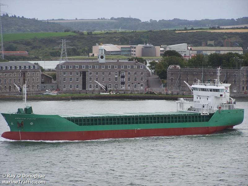 arklow faith (General Cargo Ship) - IMO 9361718, MMSI 250000818, Call Sign EIXM under the flag of Ireland