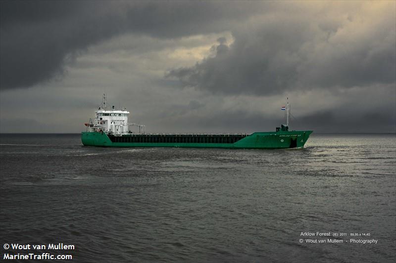 arklow forest (General Cargo Ship) - IMO 9527685, MMSI 250002443, Call Sign EILN7 under the flag of Ireland