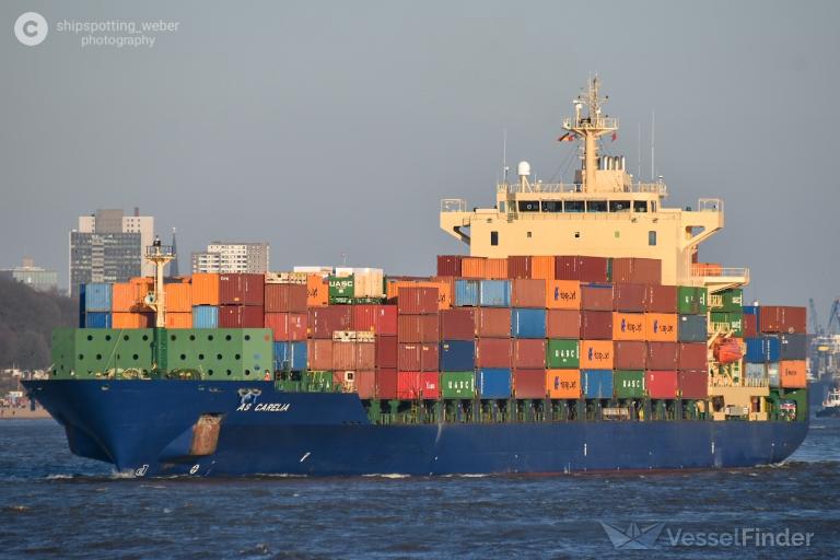 as carelia (Container Ship) - IMO 9309409, MMSI 255806092, Call Sign CQIX2 under the flag of Madeira
