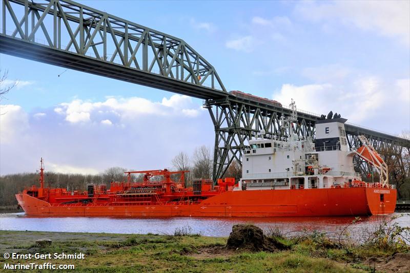 agnes essberger (Chemical/Oil Products Tanker) - IMO 9327047, MMSI 255806192, Call Sign CQAJ6 under the flag of Madeira