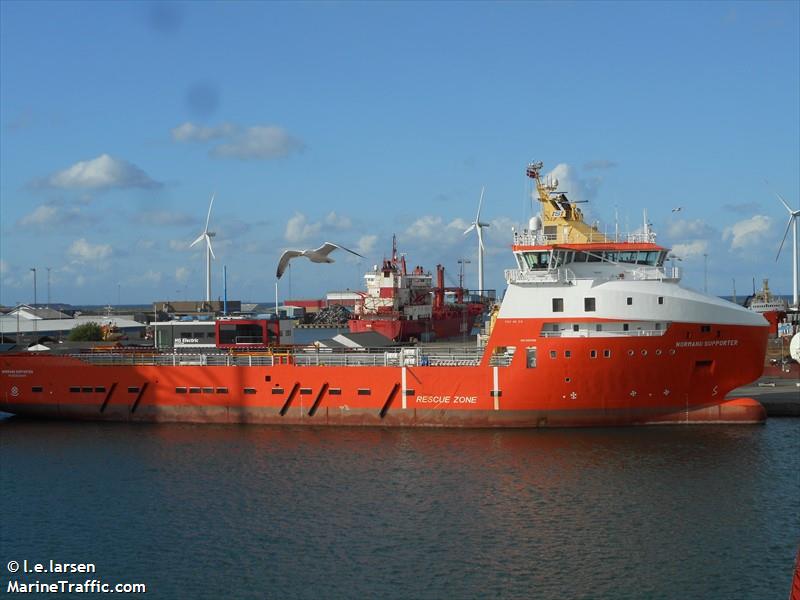 normand supporter (Offshore Tug/Supply Ship) - IMO 9591868, MMSI 257337000, Call Sign LCLW under the flag of Norway