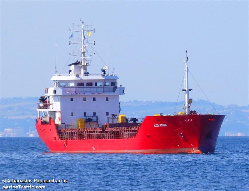 aliye hanim (General Cargo Ship) - IMO 9414723, MMSI 271000930, Call Sign TCSO2 under the flag of Turkey
