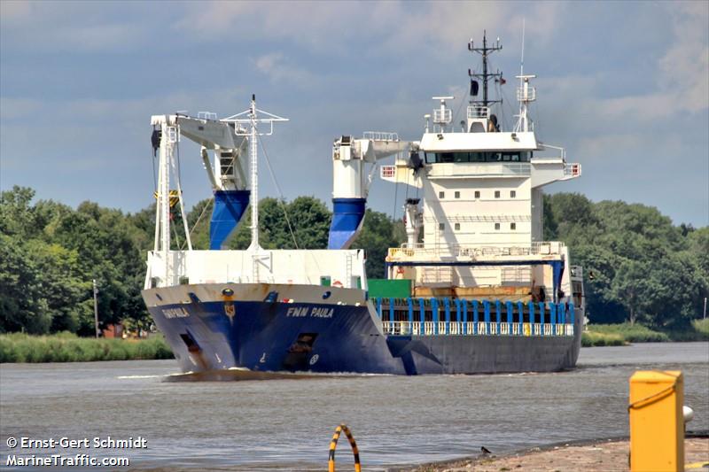 fwn paula (General Cargo Ship) - IMO 9258222, MMSI 305465000, Call Sign V2GW2 under the flag of Antigua & Barbuda