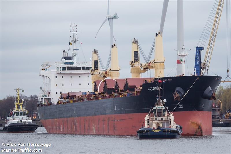 federica (Bulk Carrier) - IMO 9612313, MMSI 311000886, Call Sign C6EG3 under the flag of Bahamas