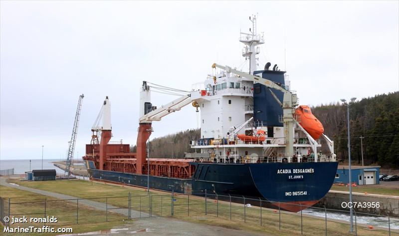 acadia desgagnes (General Cargo Ship) - IMO 9651541, MMSI 316330000, Call Sign CFES under the flag of Canada