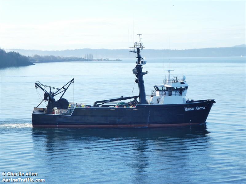 great pacific (Fishing vessel) - IMO , MMSI 367332000, Call Sign WBD7567 under the flag of United States (USA)