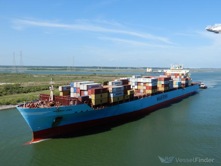 maersk iowa (Container Ship) - IMO 9298686, MMSI 367606000, Call Sign KABL under the flag of United States (USA)