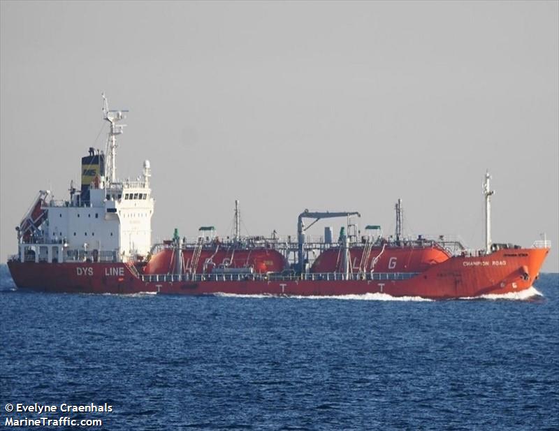 champion road (LPG Tanker) - IMO 9355123, MMSI 372735000, Call Sign 3EKI9 under the flag of Panama