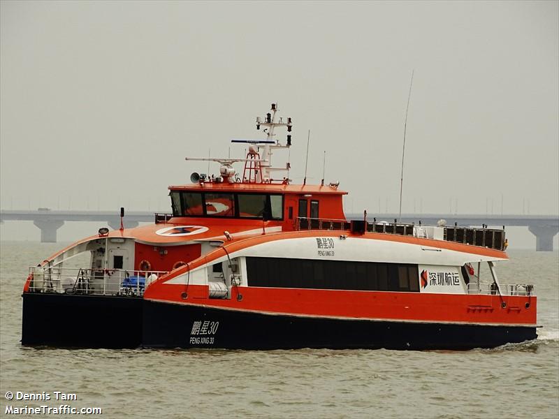 peng xing 30 (Passenger Ship) - IMO 9870070, MMSI 413211950, Call Sign BRYL under the flag of China