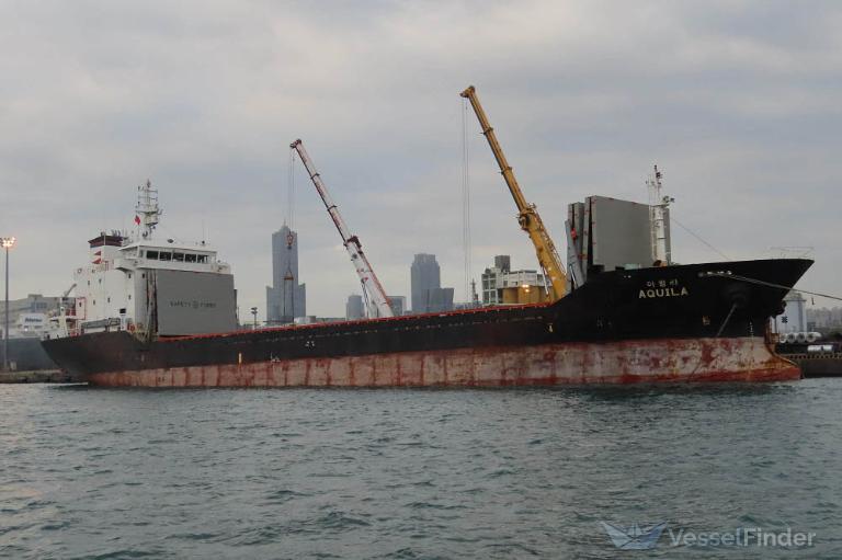 aquila (General Cargo Ship) - IMO 9365427, MMSI 441323000, Call Sign D7TN under the flag of Korea