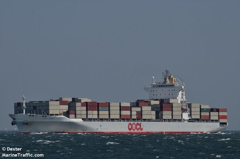 oocl texas (Container Ship) - IMO 9329552, MMSI 477036600, Call Sign VRDP4 under the flag of Hong Kong