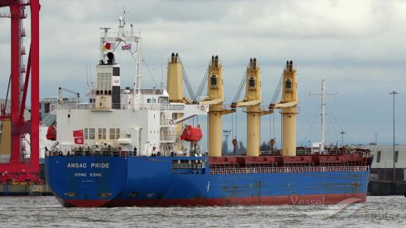 ansac pride (General Cargo Ship) - IMO 9619737, MMSI 477188500, Call Sign VRMF9 under the flag of Hong Kong