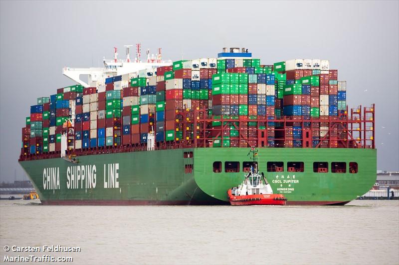 cscl jupiter (Container Ship) - IMO 9467263, MMSI 477213400, Call Sign VRIL4 under the flag of Hong Kong