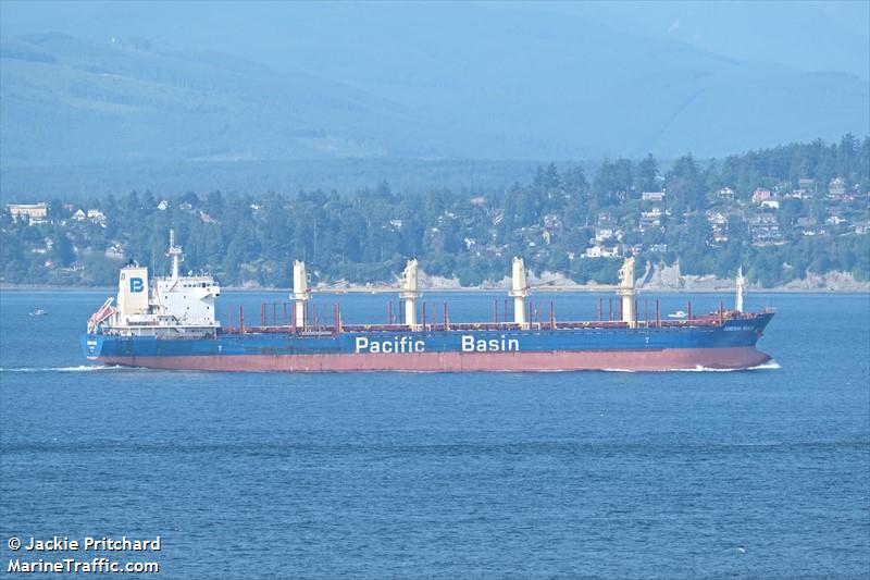 jumeirah beach (Bulk Carrier) - IMO 9642045, MMSI 477293600, Call Sign VRMY5 under the flag of Hong Kong