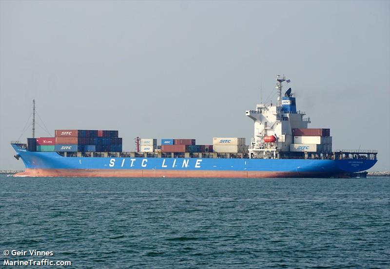 sitc laem chabang (Container Ship) - IMO 9266102, MMSI 477631900, Call Sign VRMB7 under the flag of Hong Kong