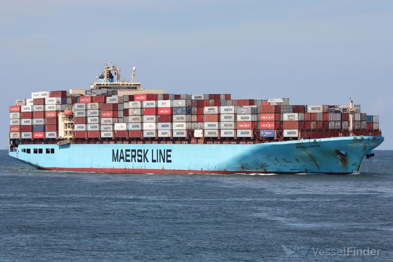 maersk karachi (Container Ship) - IMO 9162215, MMSI 477728400, Call Sign VRGL4 under the flag of Hong Kong