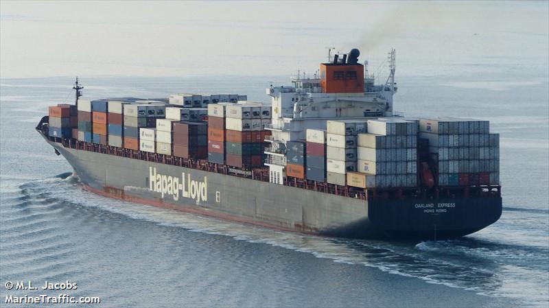 oakland (Container Ship) - IMO 9200811, MMSI 477904300, Call Sign VRMU9 under the flag of Hong Kong