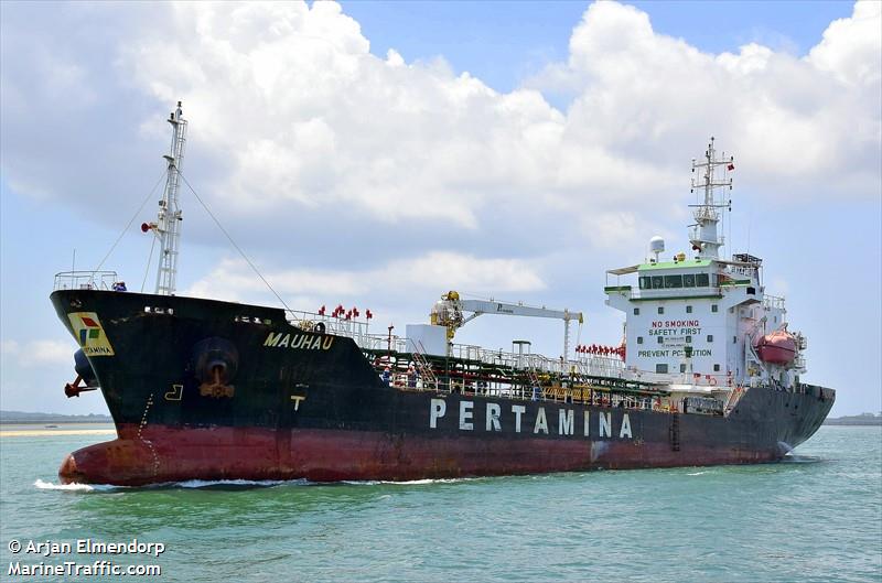 mt.mauhau (Oil Products Tanker) - IMO 9664055, MMSI 525008078, Call Sign YHBV under the flag of Indonesia