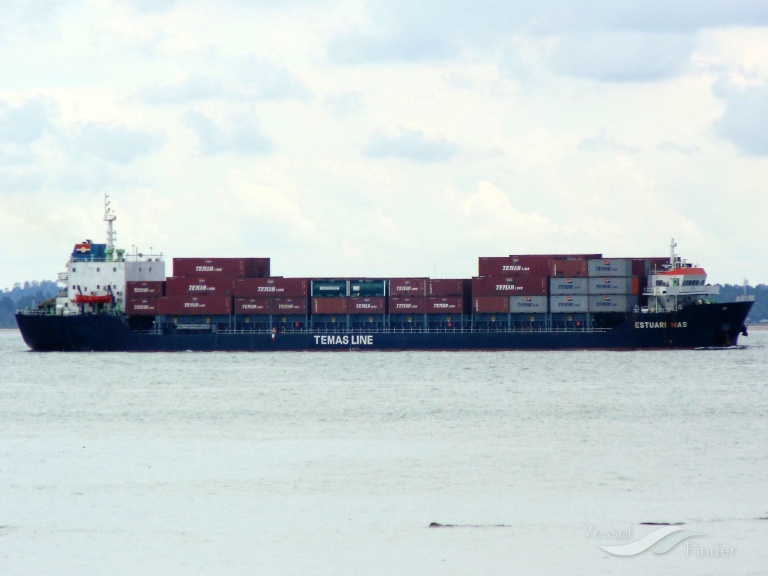 mv estuari mas (Container Ship) - IMO 9558488, MMSI 525019465, Call Sign PMUM under the flag of Indonesia