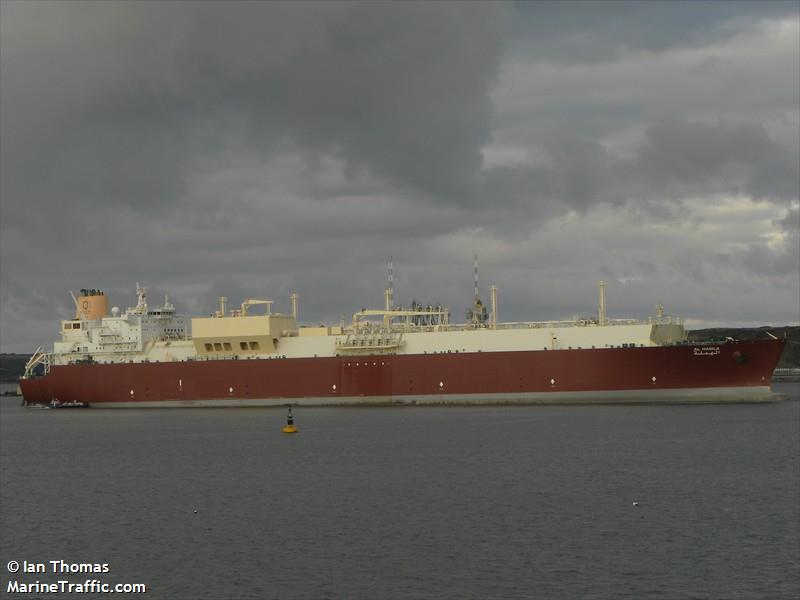 al hamla (LNG Tanker) - IMO 9337743, MMSI 538002922, Call Sign V7MX9 under the flag of Marshall Islands